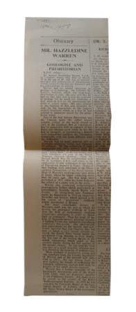 Newspaper cutting
