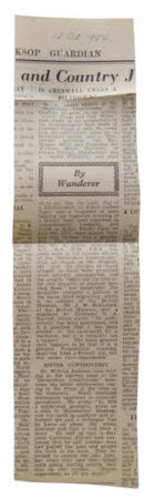 Newspaper cutting