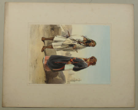 A Wahabi with and Azami Arab (after Achille Constant Theodore Emile Prisse d'Avennes)