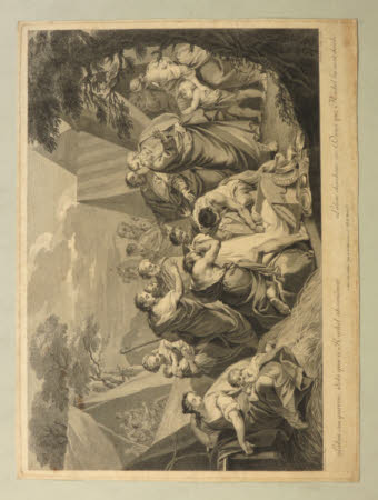 Laban searching his Daughters (Laban cherchant ses Dieux que Rachel lui avait derobe) (after ...