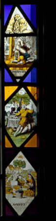 Stained glass panel