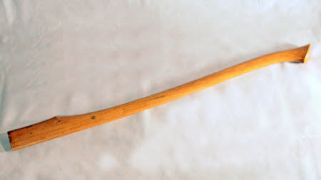 Axe handle presented to Bernard Shaw by Hartwell Handles of Memphis, Tennessee
