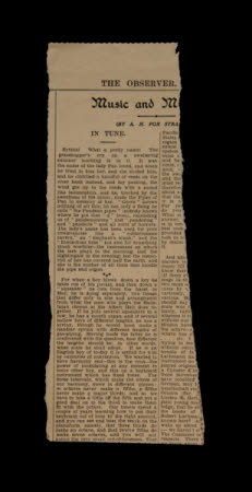 Newspaper cutting
