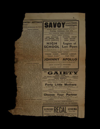 Newspaper piece
