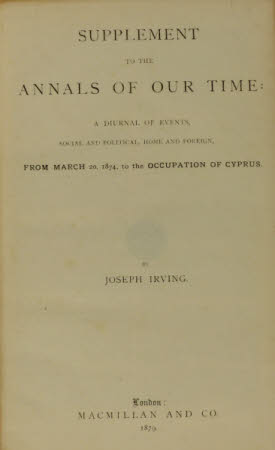 Supplement to the annals of our time: . a diurnal of events, social and political, home and ...
