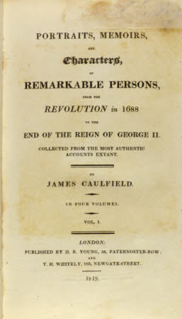 Portraits, memoirs, and characters, of remarkable persons, . from the Revolution in 1688 to the end ...