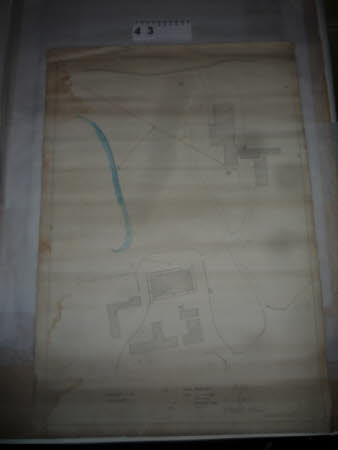 Plan of drainage at Farnah Hall.