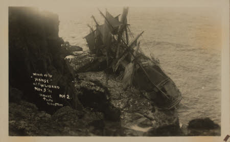 Wreck of the "HANSY", at the Lizard, 3rd November 1911.