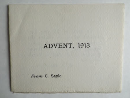 Advent calendar card