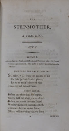 The step-mother, a tragedy. By the Earl of Carlisle, ...