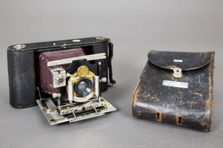Pockam folding camera by Busch Camera Co, London.