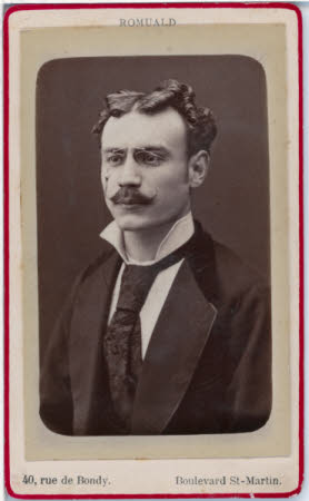 Carbon print of Victor Schoenmehl by Romuald