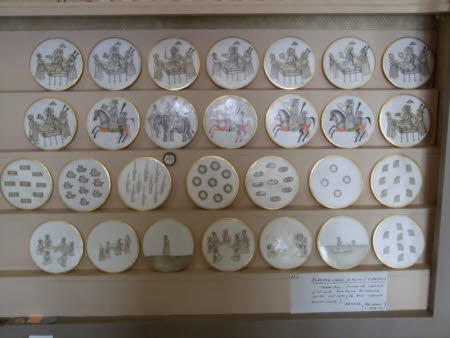 Powis Castle, 1180679.1 to 1180679.28, Ganjifa ivory playing cards, condition survey, 2008 © National Trust  / Hugh Routh