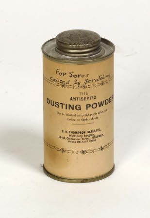 Dusting powder container