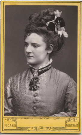 Half length portrait of young woman
