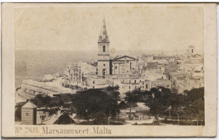 View of Marsamuscet, Malta