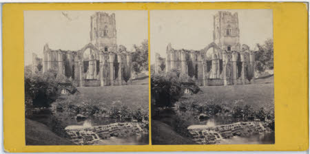 Fountains Abbey, from Robin Hood's Well