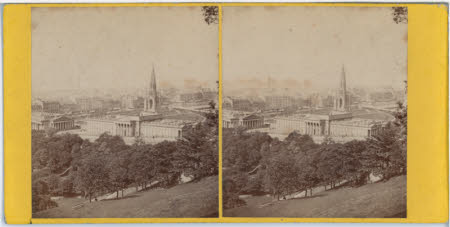 The Royal Academy and Scott's Monument, Edinburgh.