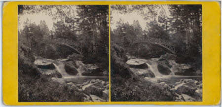 Upper Fall on the Garr-valt, Braemar, Scotland