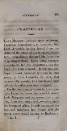 Glenarvon. . In three volumes.