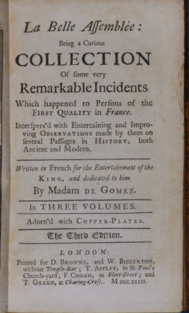 La belle assemblée: . being a curious collection of some very remarkable incidents which happened ...