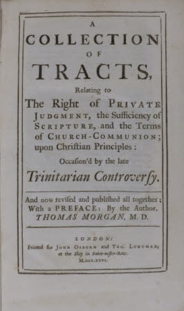 A collection of tracts, . relating to the right of private judgment, the sufficiency of scripture, ...