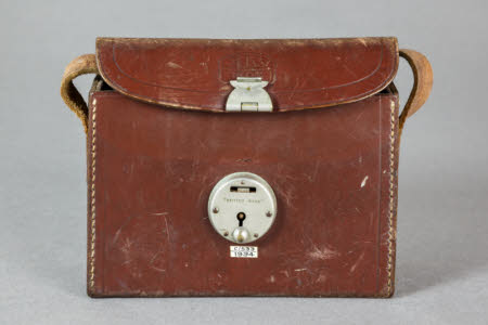 Brown leather Zeiss Ikon camera case.