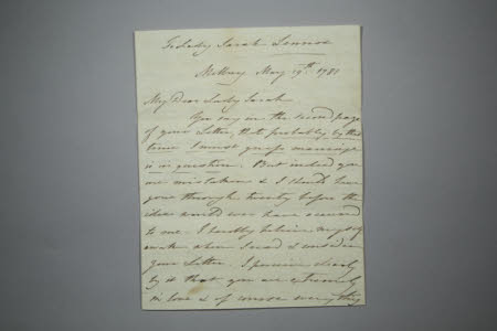 Letter from Susan O'Brien to Lady Sarah Lennox