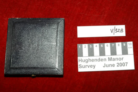 Hughenden Manor, 429259, blue leather case for International Exhibition medal, condition survey, 2007 © National Trust  / Theo Sturge