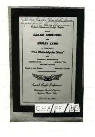 Theatre programme
