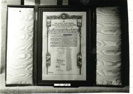 Address to WSC from President of Assoc. of British Chambers of Commerce May 1945