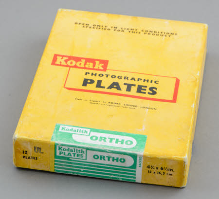 Box of 12 Kodak Kodalith Ortho photographic plates.