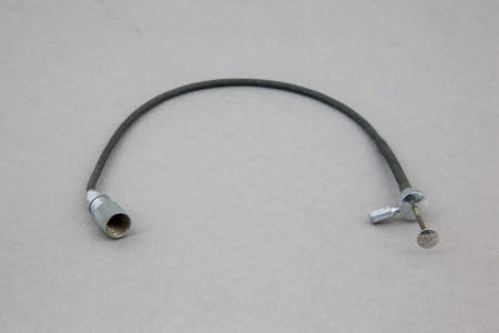 A black cable release with chrome fittings