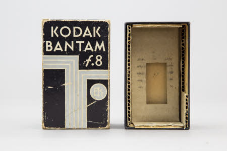 Original box for Kodak Bantam f.8 miniature camera.