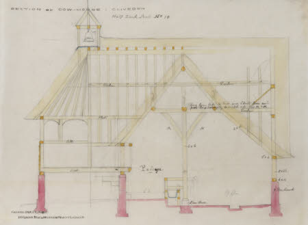 Section of Cow House - Cliveden