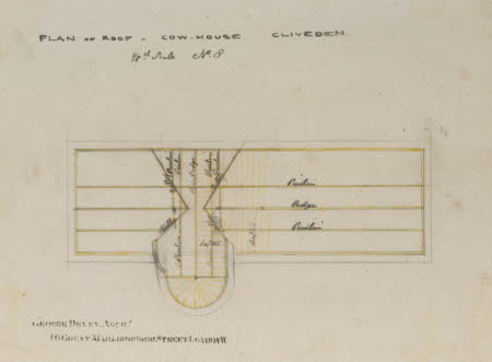 Plan of Roof - Cow House Cliveden