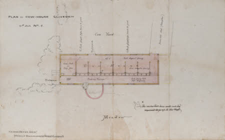 Plan of Cow House, Cliveden