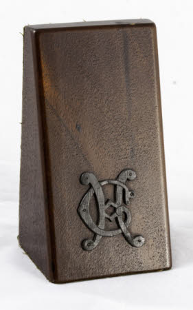 Wooden book end