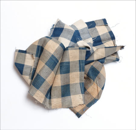 Three fabric remnants.