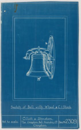 Sketch Plan of Bell with Wheel and C.I.Stock
