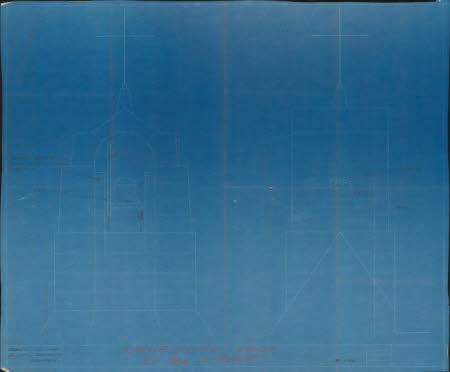 Sketch Plan of 27 in. Bell in Turret