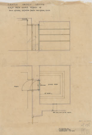 Details of Door opening between Pantry and Strong Room