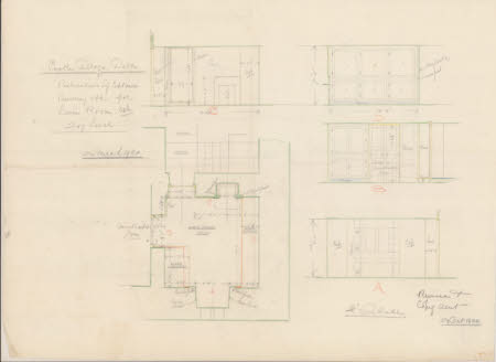 Particulars of Cupboard, Panelling etc for Linen Room, 207 level