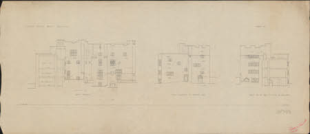 Elevations - North,North Servant's Wing and South side of Tower