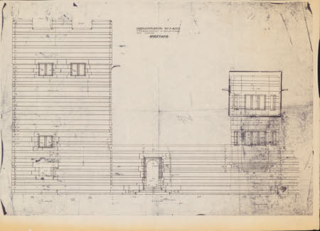 Exterior Elevations - Ashlar Courses,West (N.End)