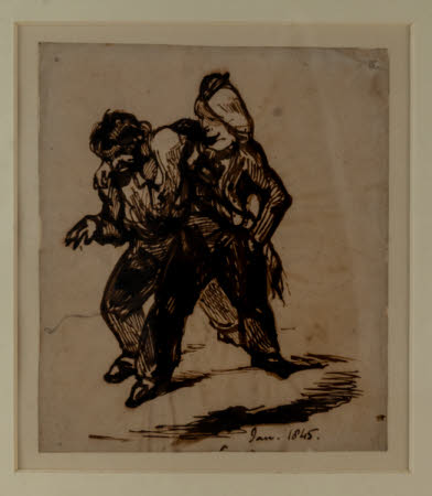 Man dancing with Woman wearing Trousers