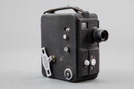 A Dekko model 104 9.5mm cine camera.