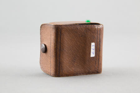A Rex Exposure Meter in a leather case