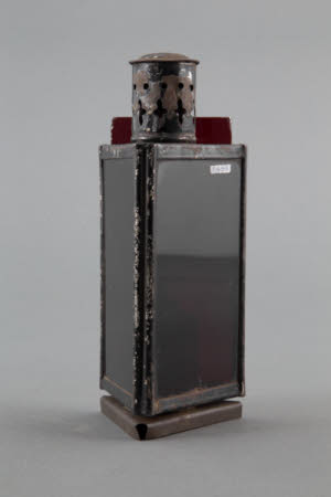Paraffin burner safelight.