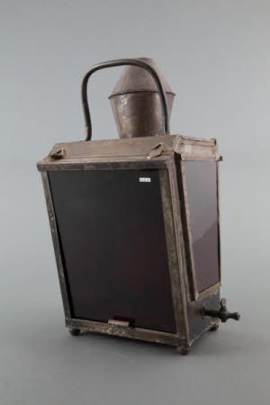 Gas burner safelight.